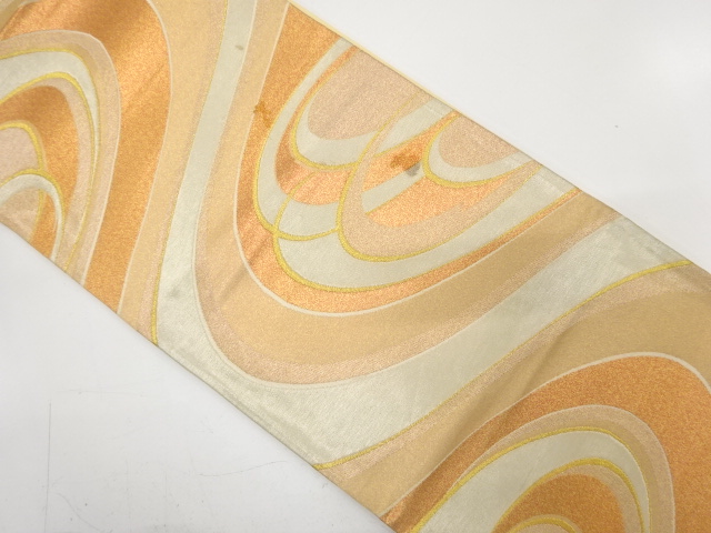 JAPANESE KIMONO / ANTIQUE FUKURO OBI / SILK / WOVEN STREAM
